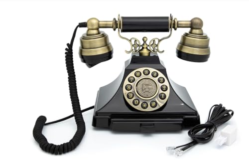 gpo-duke-tastentelefon-schwarz-bronze-analog-notizfach image 7