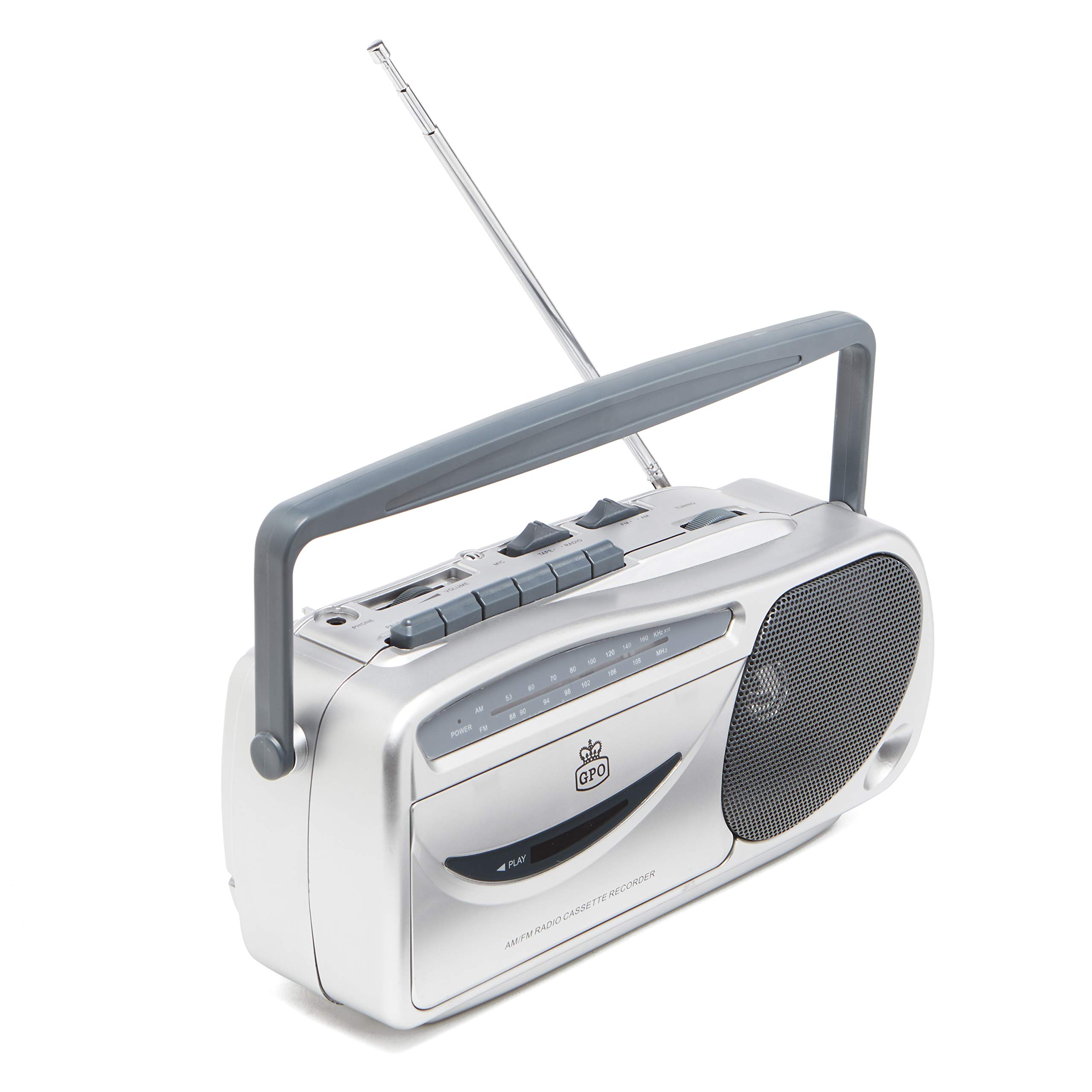 gpo-9401-w9401-radiorekorder-silber-mit-ukw-mw-und-kassette image 1