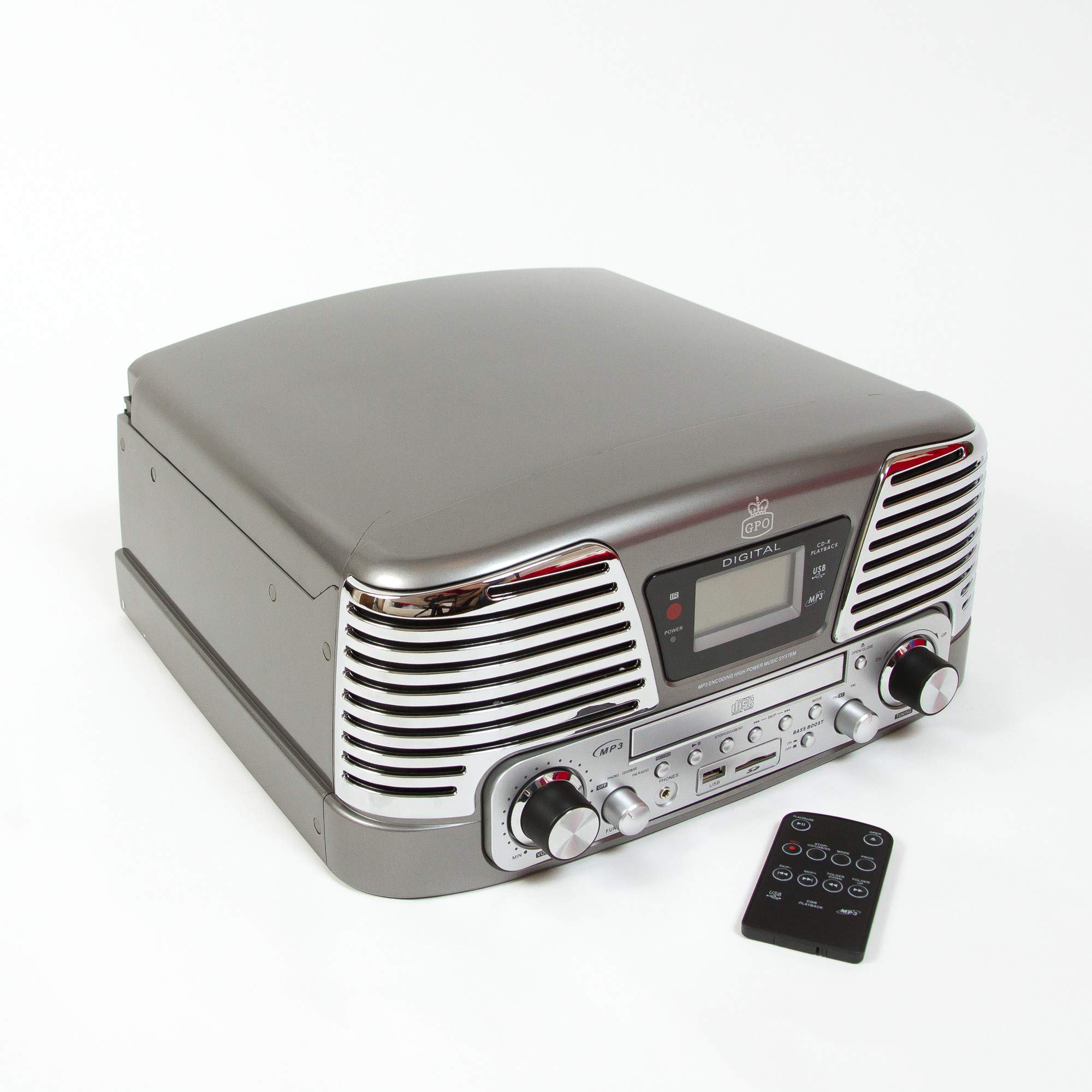gpo-memphis-4-in-1-plattenspieler-schwarz-cd-usb-fm-radio image 3