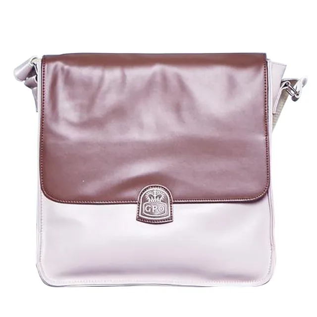 gpo-record-bag-schallplattentasche-creme-braun-25-lps image 1