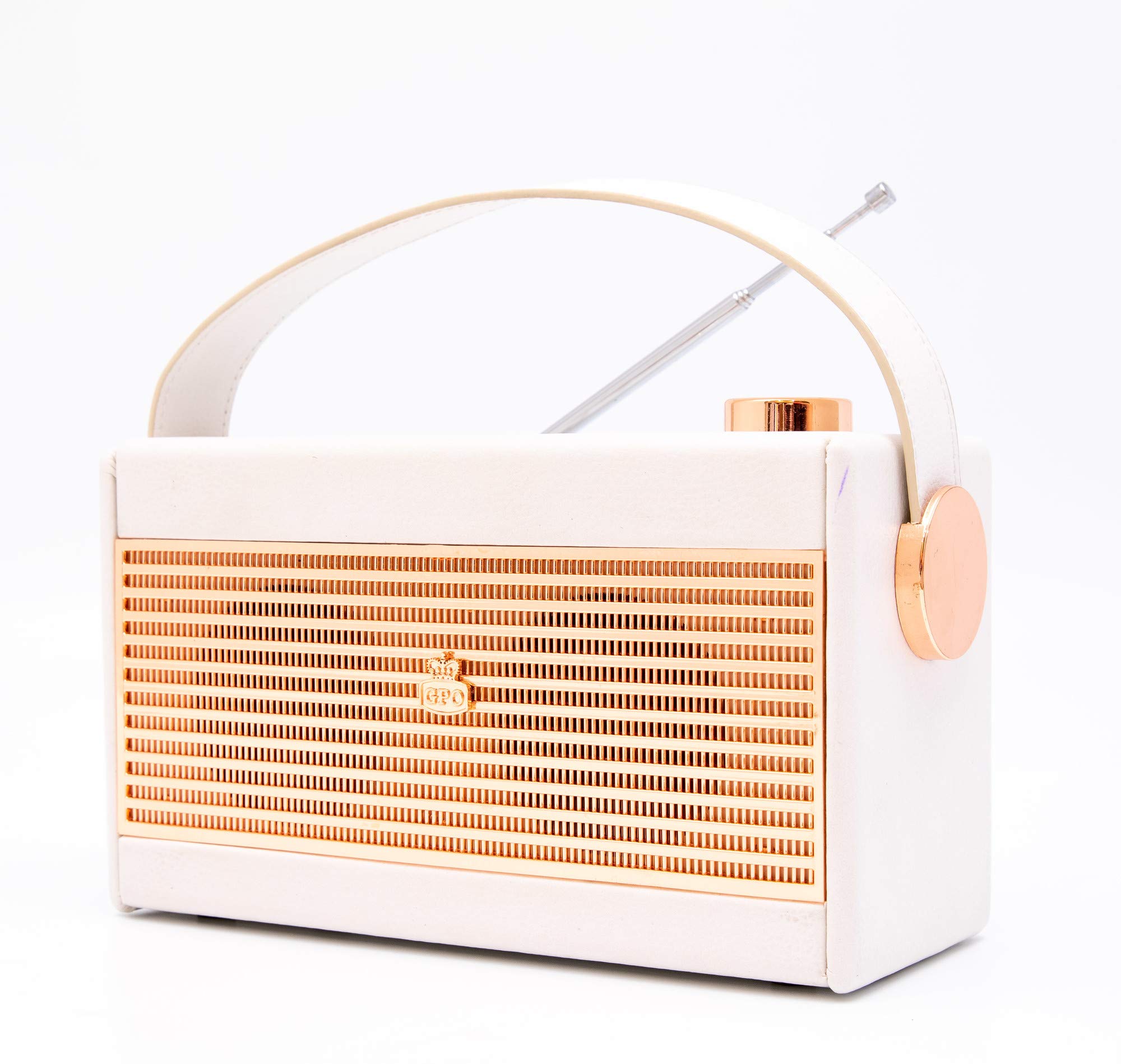 gpo-darcy-retro-radio-tragbar-wei-gold-ukw-mw-mit-wecker image 3