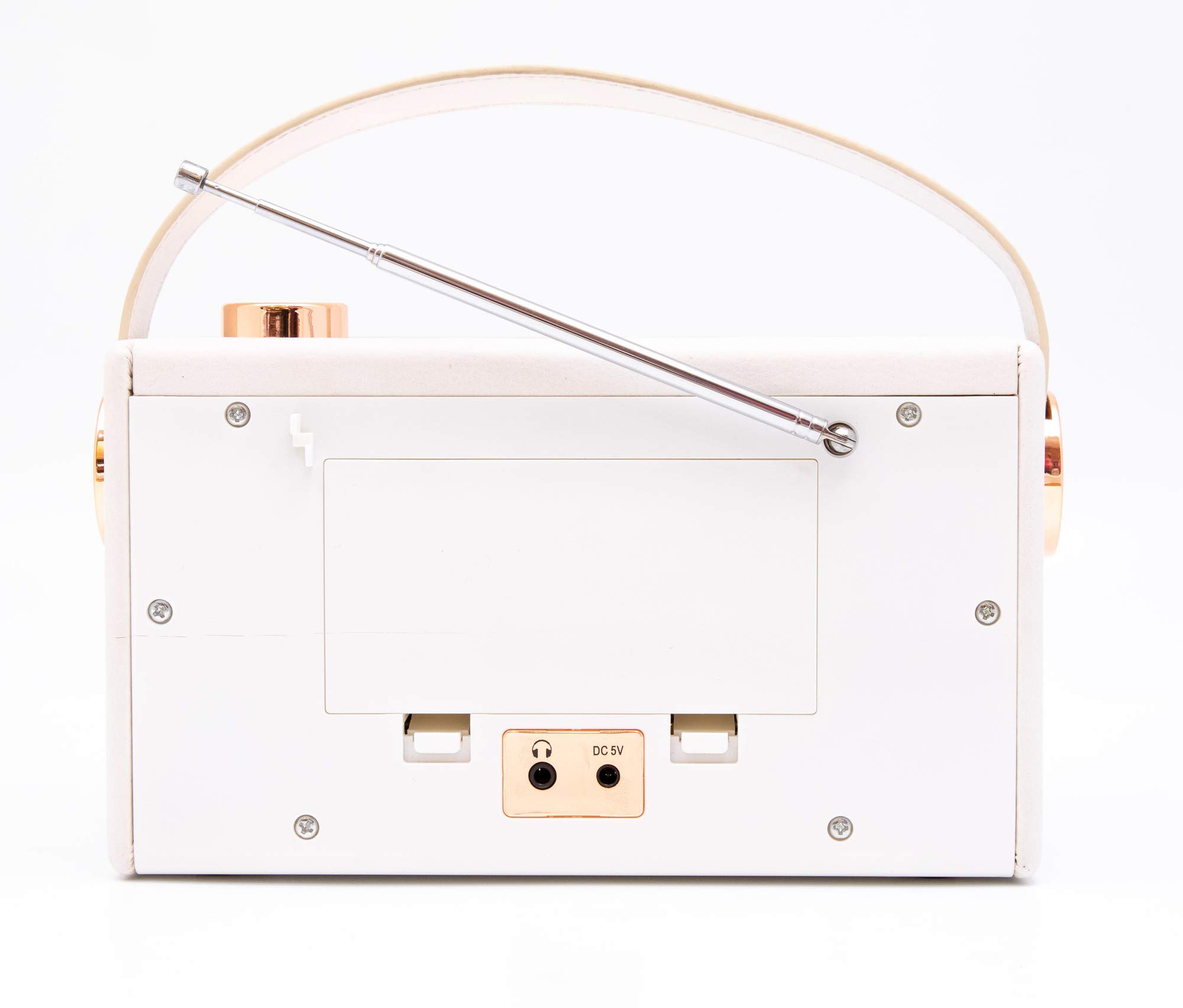 gpo-darcy-retro-radio-tragbar-wei-gold-ukw-mw-mit-wecker image 7