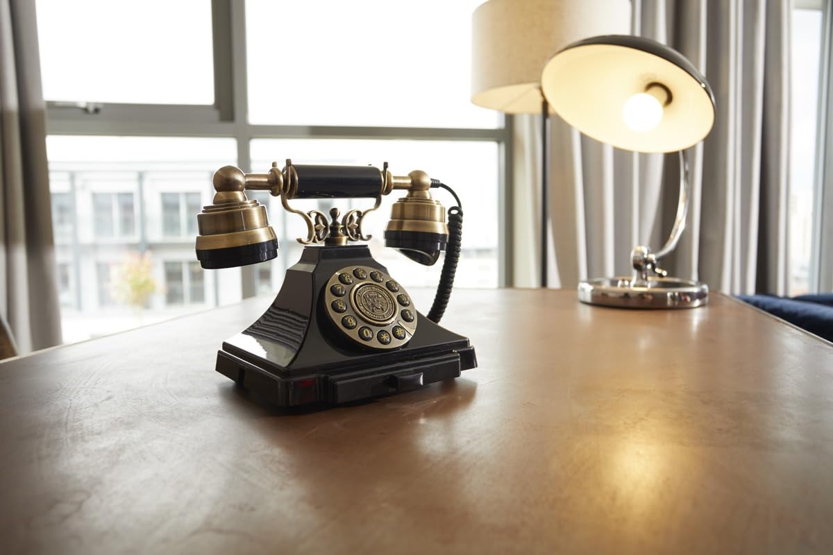 gpo-duke-tastentelefon-schwarz-bronze-analog-notizfach image 4