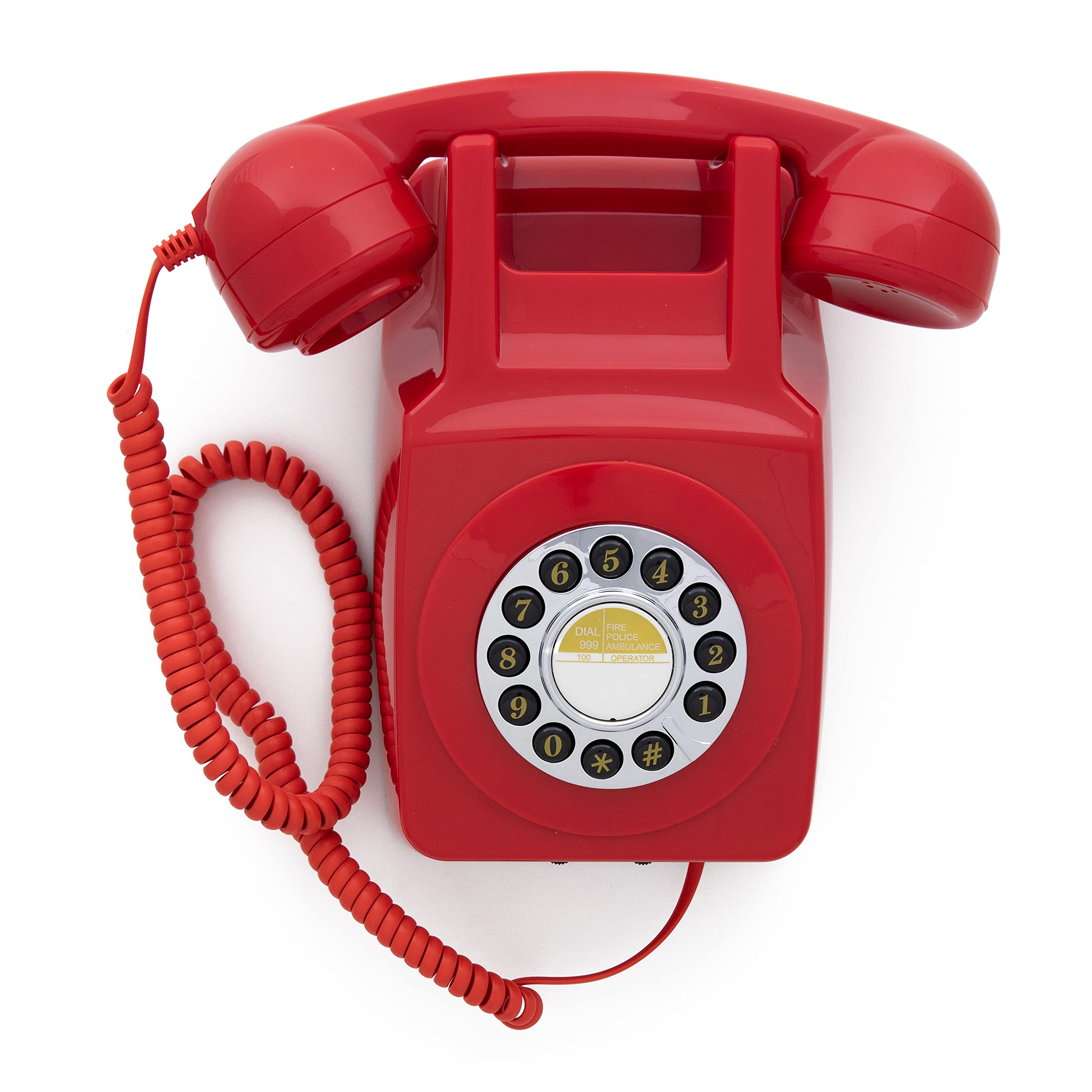 gpo-746-wandtelefon-retro-festnetztelefon-rot-analog image 1