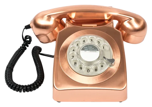 gpo-746-retro-festnetztelefon-w-hlscheibe-bronze-mit-glocke image 1