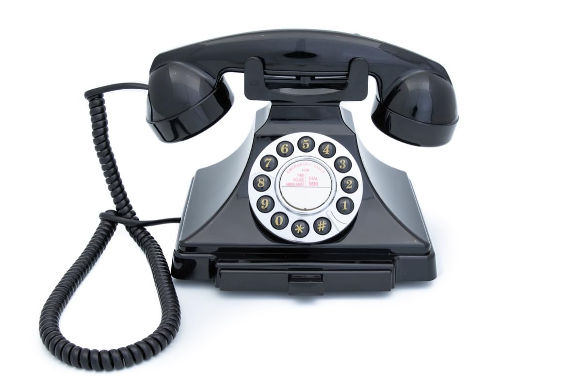 gpo-carrington-1929-retro-telefon-schwarz-mit-schublade image 1
