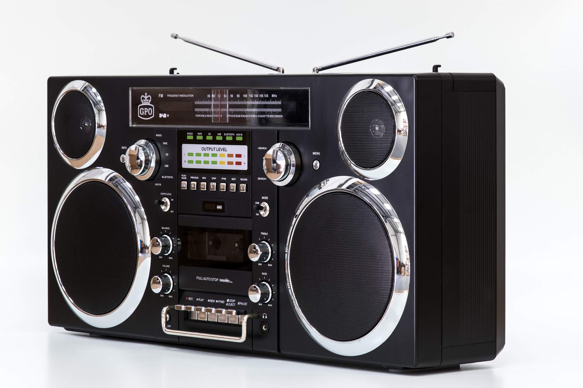 gpo-brooklyn-boombox-schwarz-mit-cd-kassette-und-dab image 3