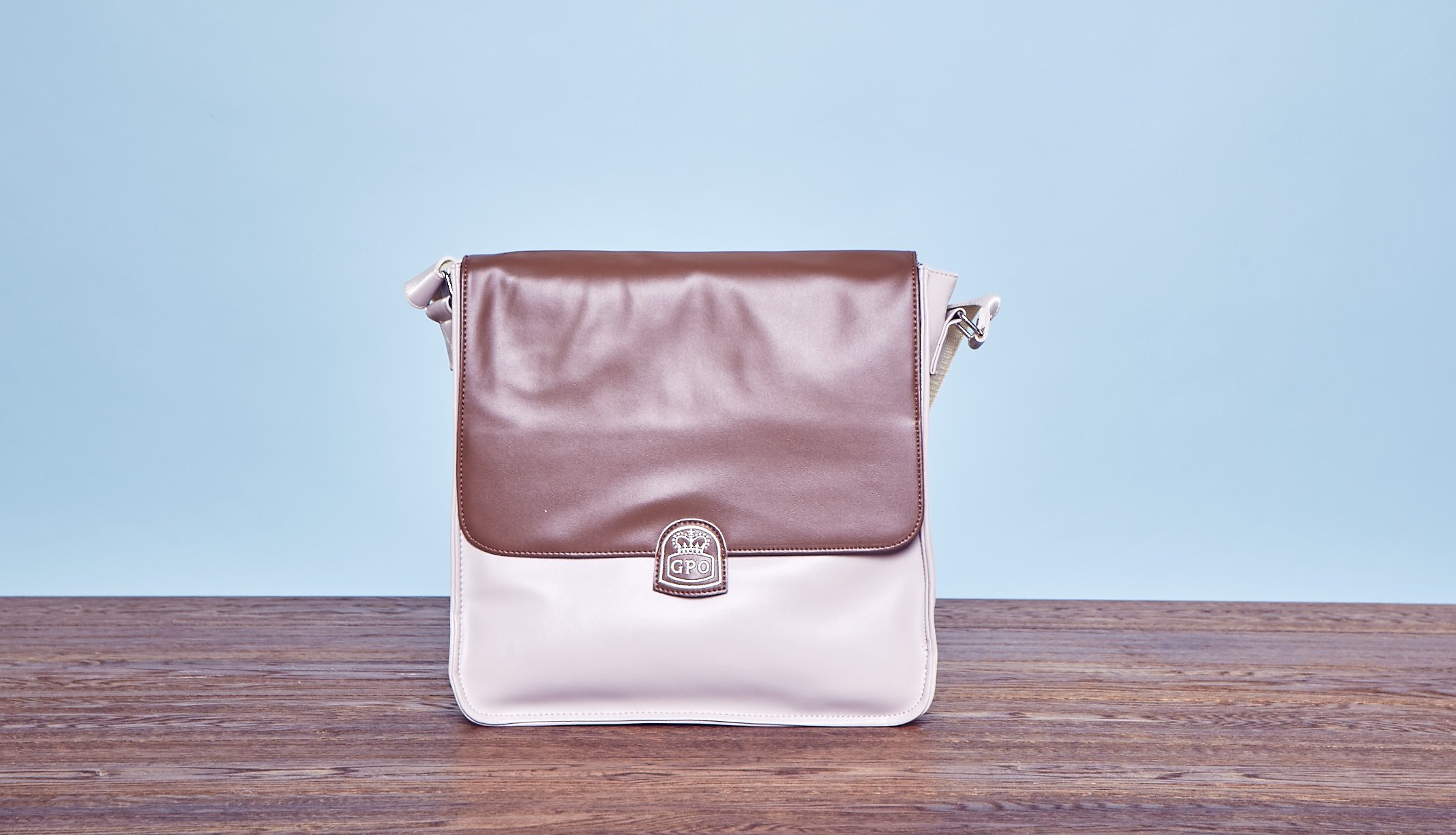 gpo-record-bag-schallplattentasche-creme-braun-25-lps image 5
