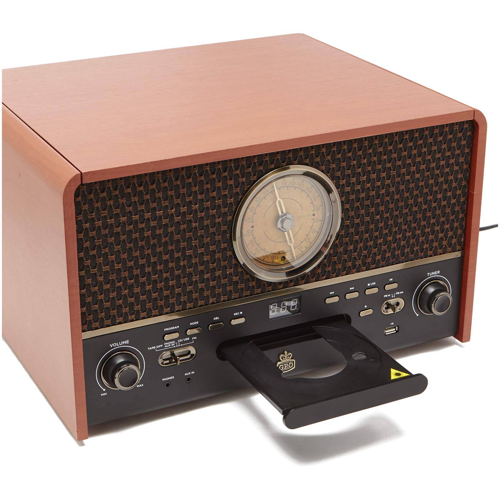 gpo-chesterton-musikzentrum-braun-plattenspieler-mit-cd-und-kassette image 4