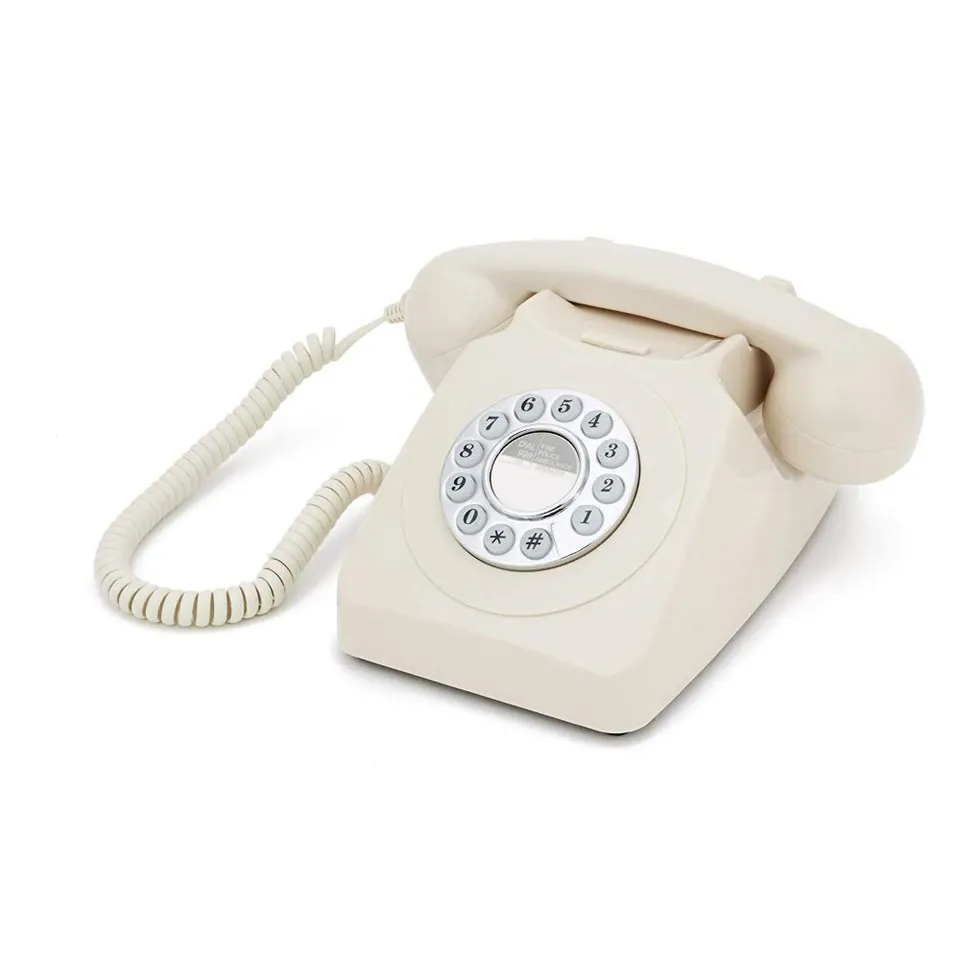 gpo-746-festnetztelefon-retro-tischtelefon-creme-analog image 1