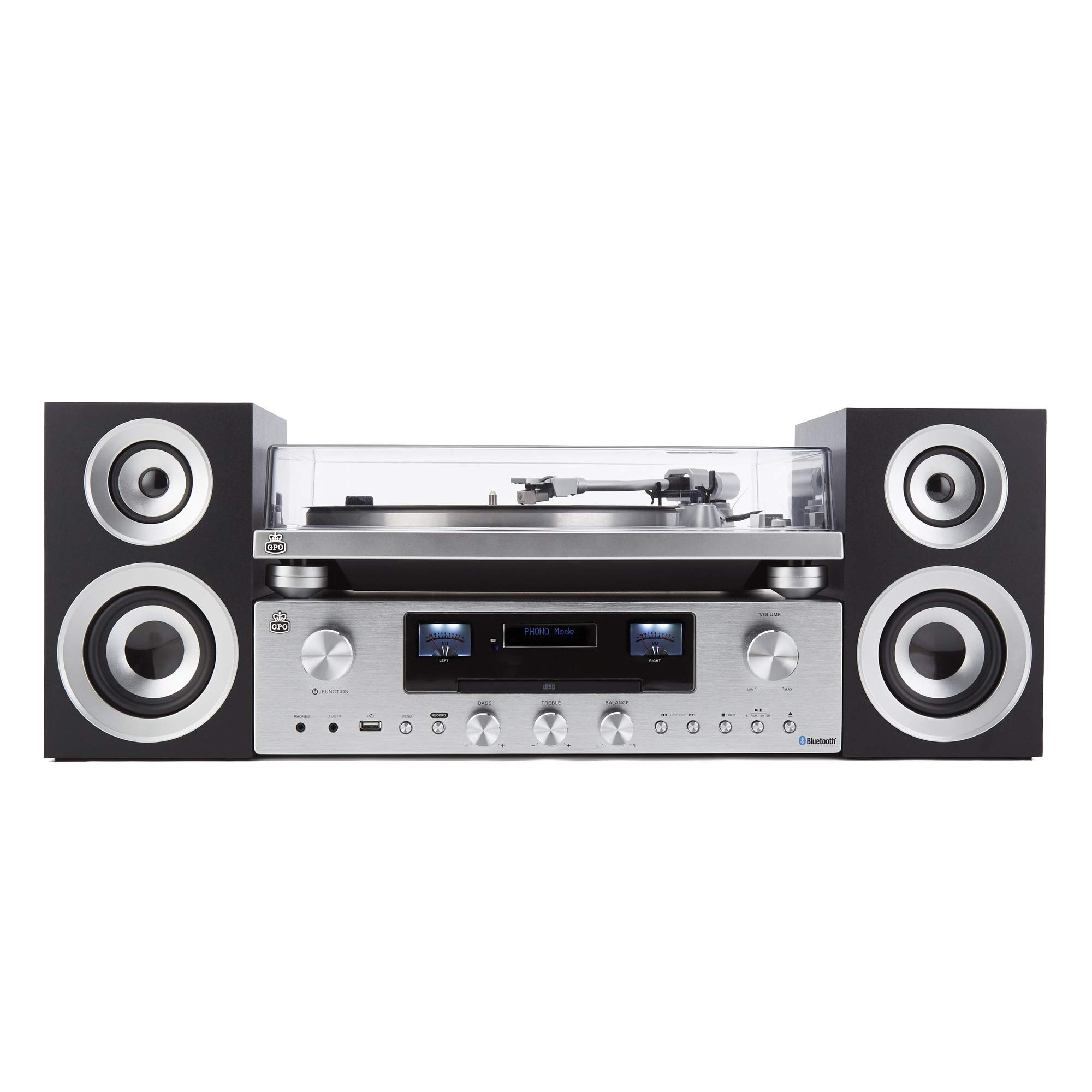 gpo-pr100-pr200-plattenspieler-hifi-system-silber-mit-dab image 1