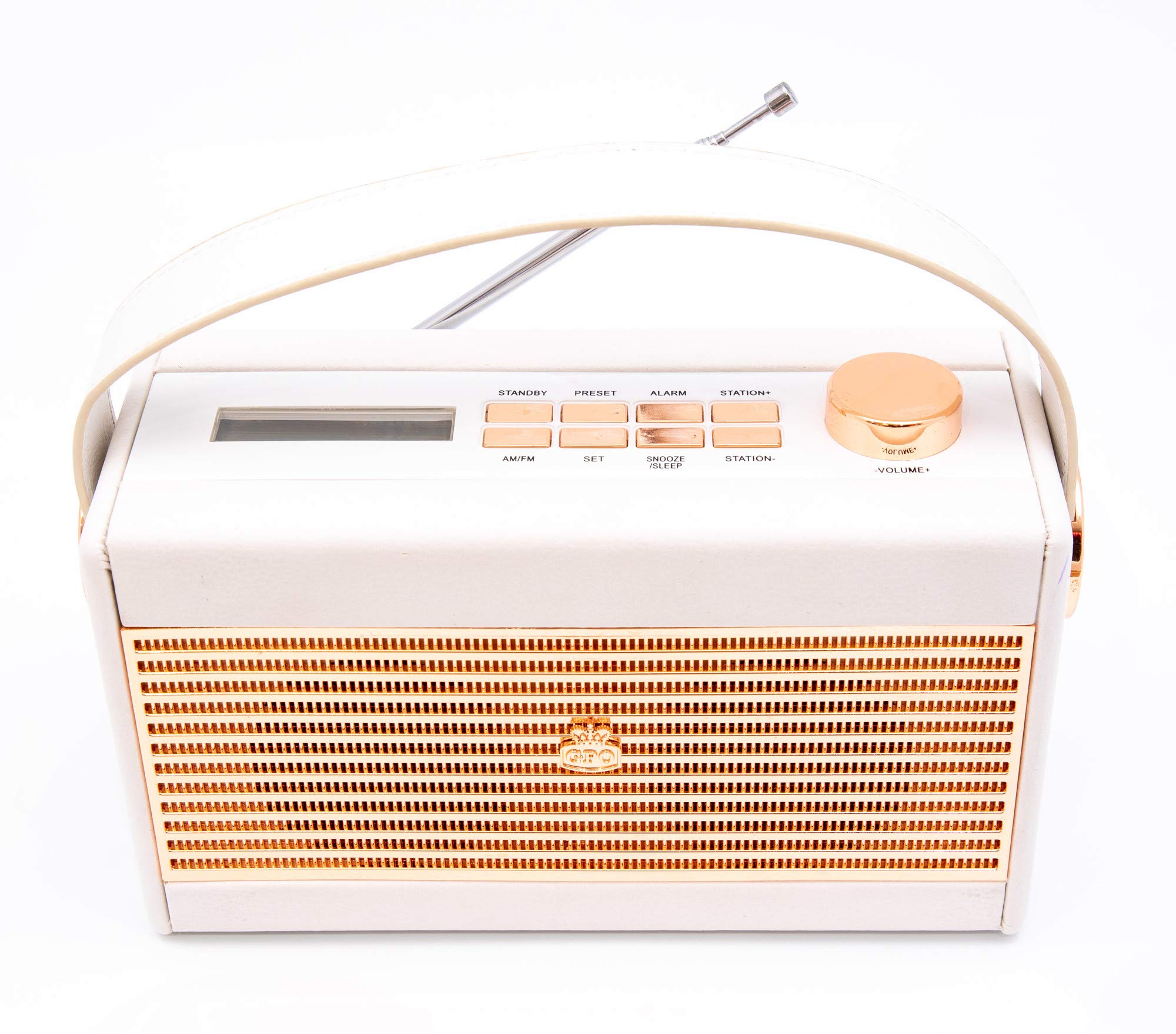 gpo-darcy-retro-radio-tragbar-wei-gold-ukw-mw-mit-wecker image 5