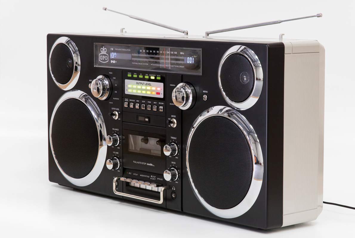 gpo-brooklyn-boombox-schwarz-mit-cd-kassette-und-dab image 4