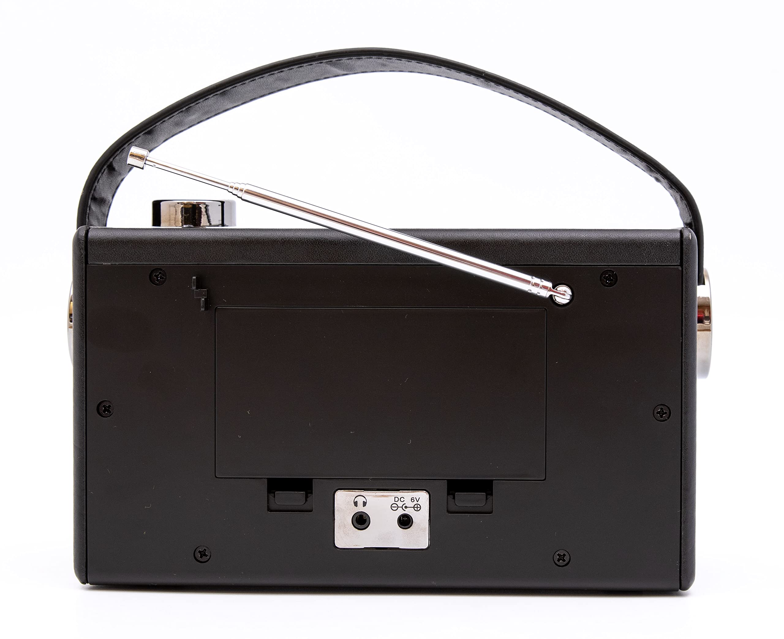 gpo-darcy-retro-analogradio-schwarz-silber-ukw-mw-wecker image 4